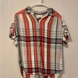 Plaid Short Sleeve Shirt